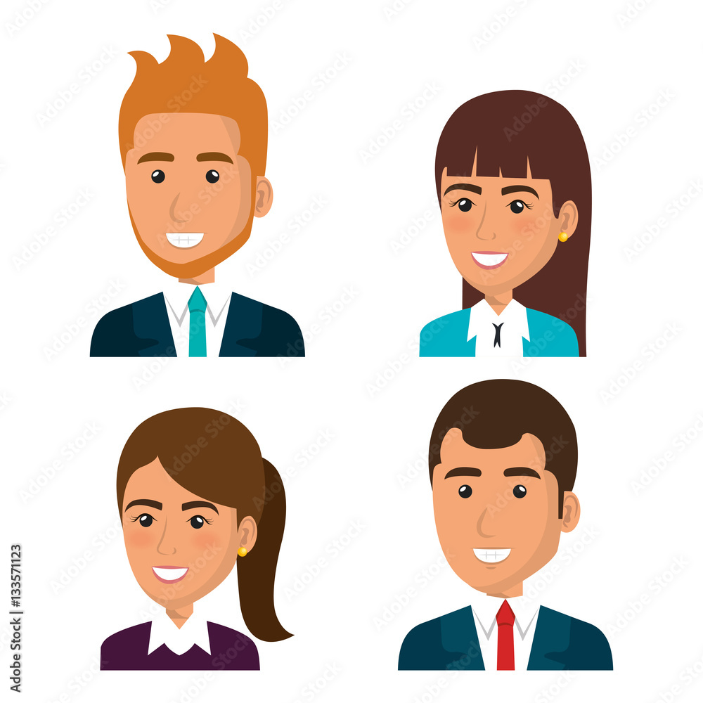 business people avatars icon vector illustration design business people avatars icon vector illustration design