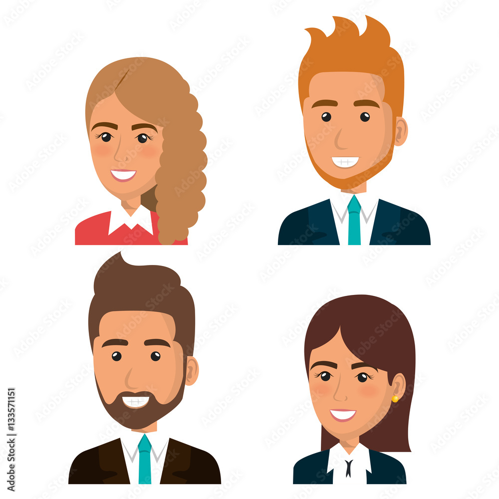 business people avatars icon vector illustration design business people avatars icon vector illustration design