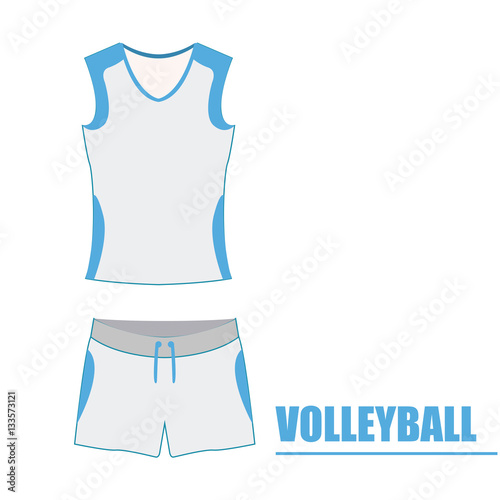 Isolated volleyball uniform on a white background, Vector illustration