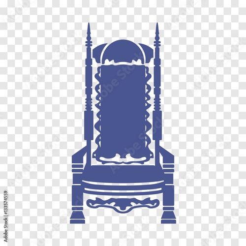 throne icon vector