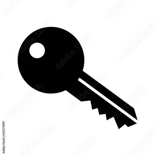 Fototapet single key icon image vector illustration design