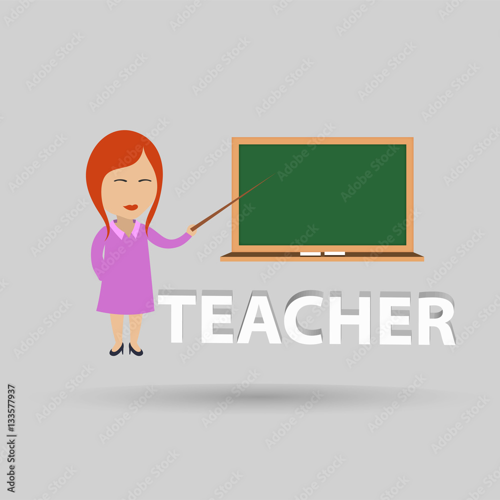 Teacher on lesson. Teaching. Teacher on lesson. Teaching.