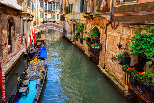 Canal with gondola in Venice, Italy © Ekaterina Belova