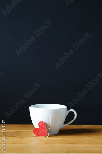  Coffee cup with small red heart