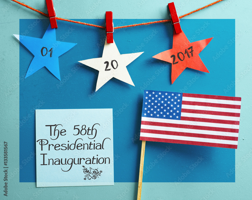 Presidential Inauguration Day On January 20, 2017. Americans celebrate