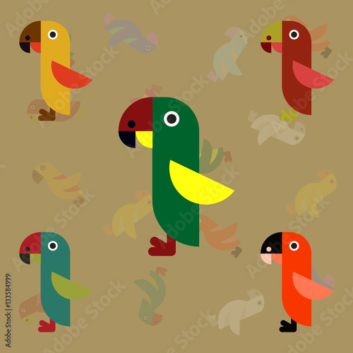 Parrots set