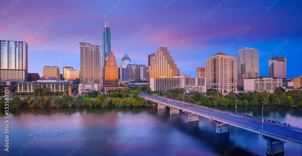 Fototapeta premium Downtown Skyline of Austin, Texas