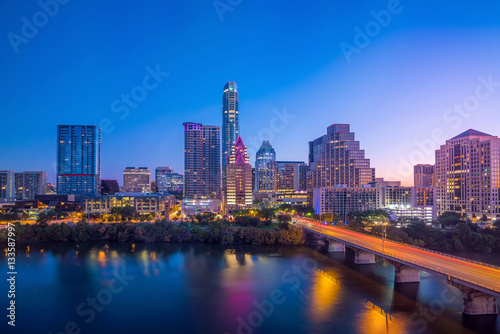 Downtown Skyline of Austin  Texas