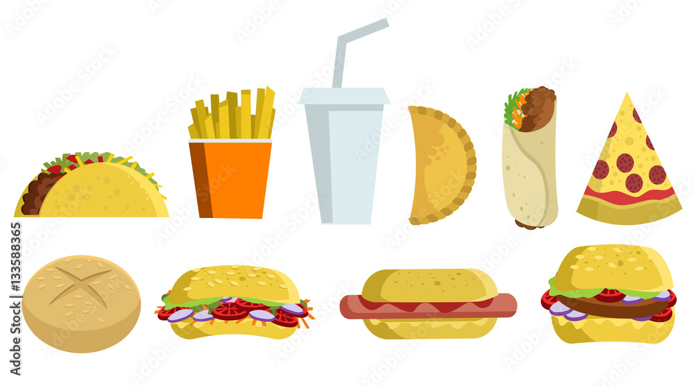 fast food icons fast food icons