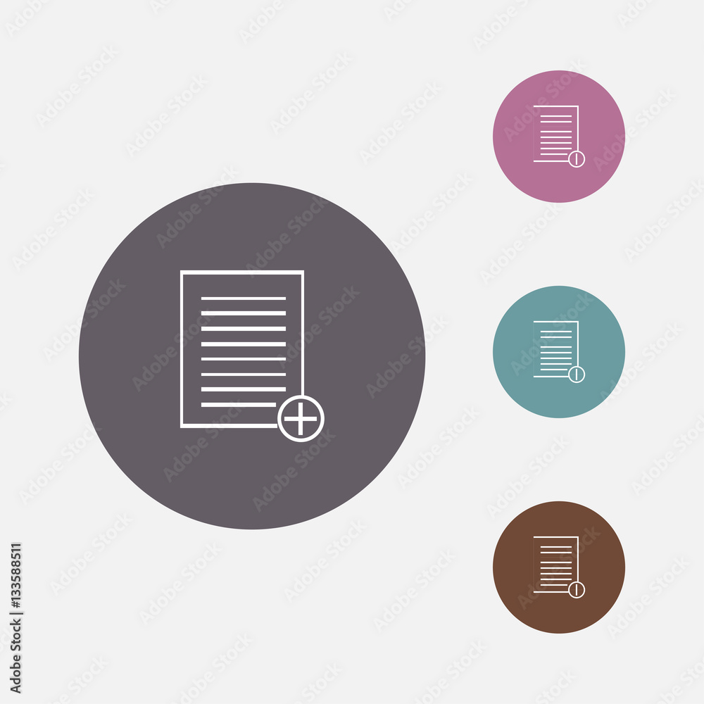 add document outline icon illustration add document outline icon illustration