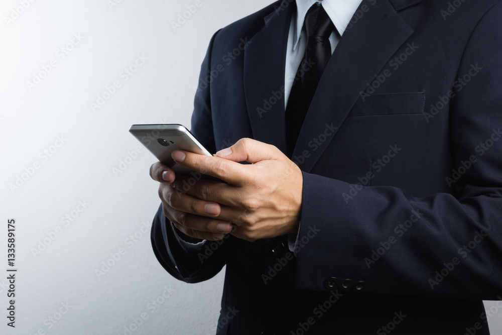 Businessman using mobile phone Businessman using mobile phone