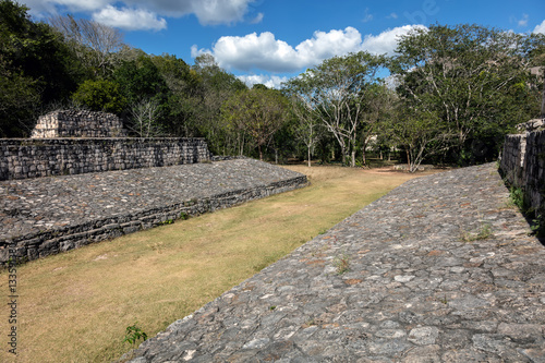 Ball court of Ek Balam  a late classic Yucatec-Maya archaeological site located in Temozon  Yucatan  Mexico.