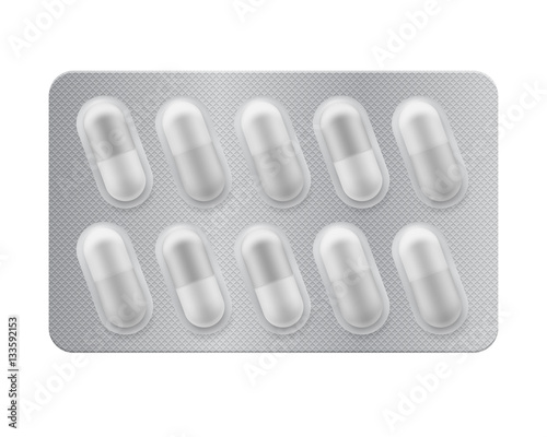 Slika na platnu 3d blister with capsules
