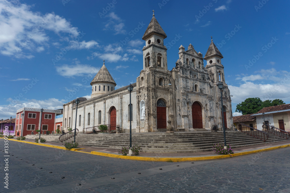 Guadalupe Church view in Granada, Nicaragua
