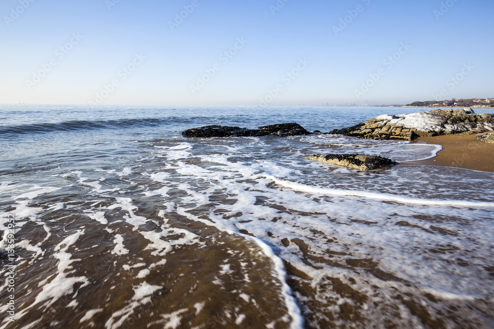 Fototapeta premium Winter seaside scenery