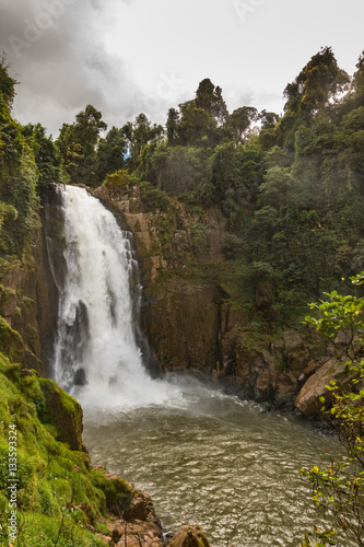 Waterfall names  Haew Narok  in rainforest at KHAO YAI national