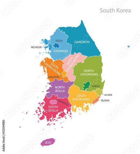 Map of South Korea