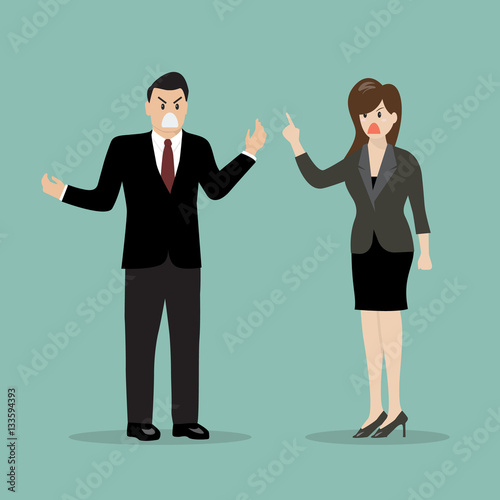 Business people having a quarrel