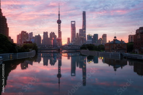 Photography Shanghai at sunrise