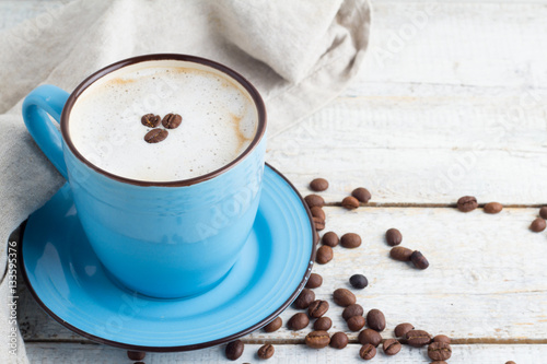cappuccino on a white background