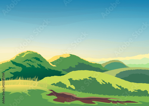 Dawn Valley hills