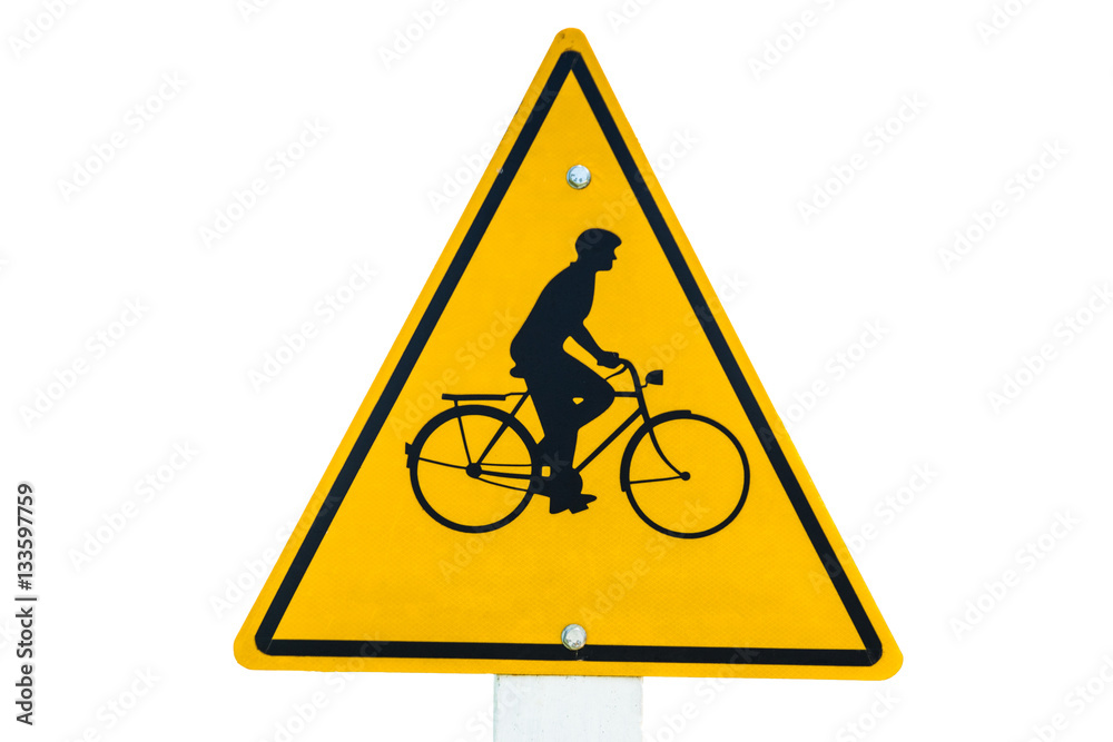 Bicycle traffic sign