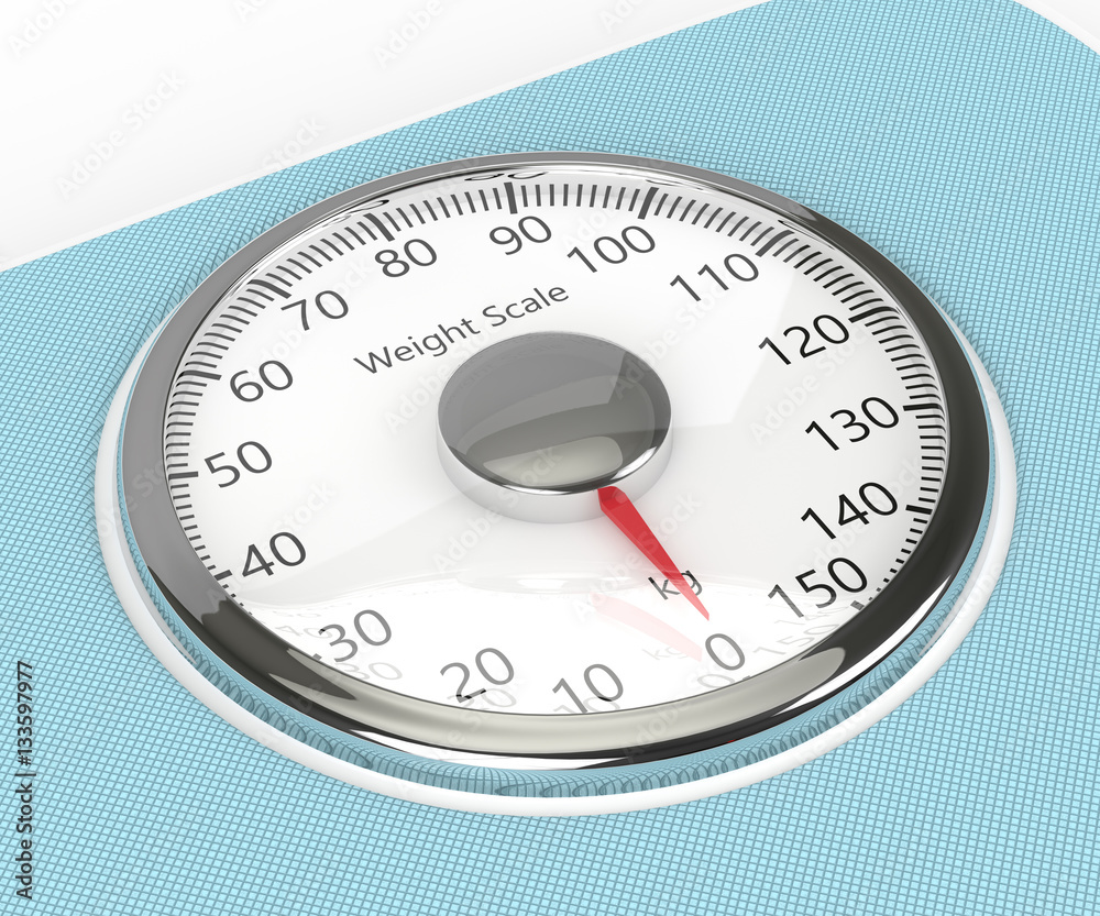 3d rendering of weight scale isolated over white 3d rendering of weight scale isolated over white