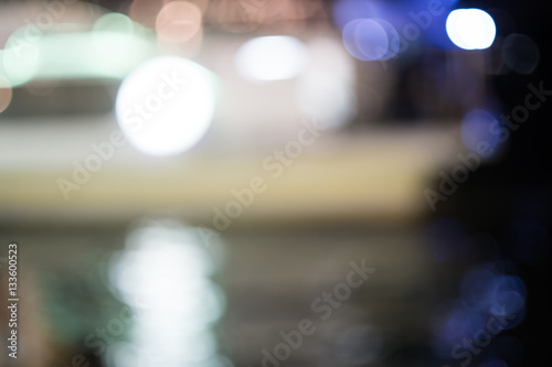 blur image of street night market