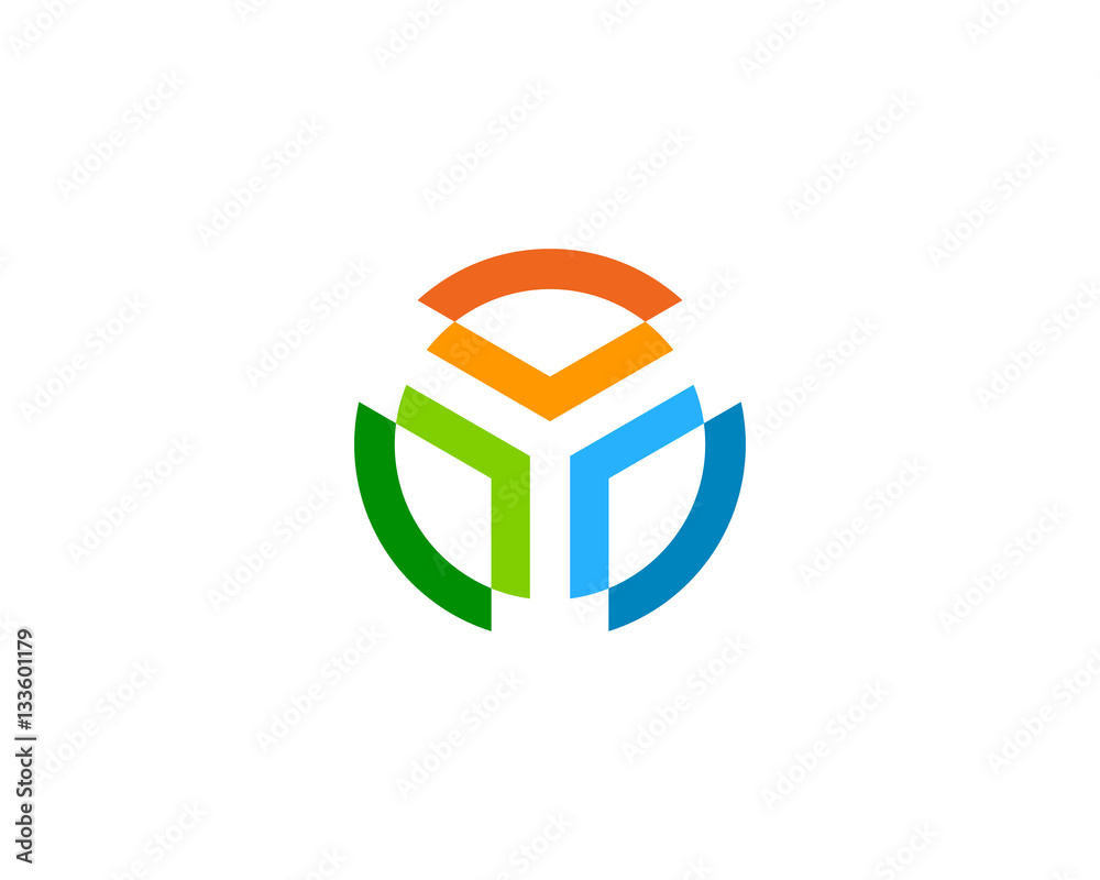 Initial Letter Y Abstract Logo Design Element