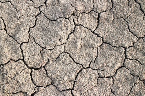 A grungy dry cracking parched earth for textural background