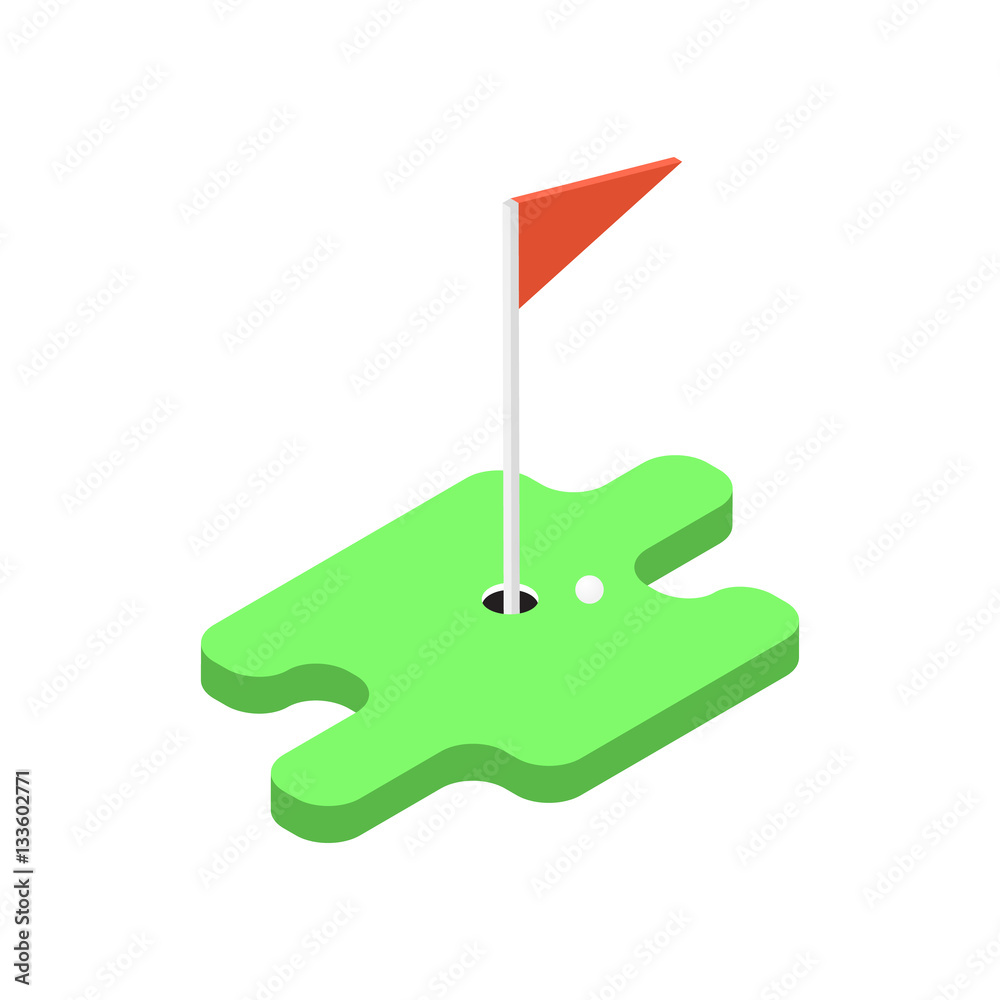 Game of golf. Vector illustration . Game of golf. Vector illustration .