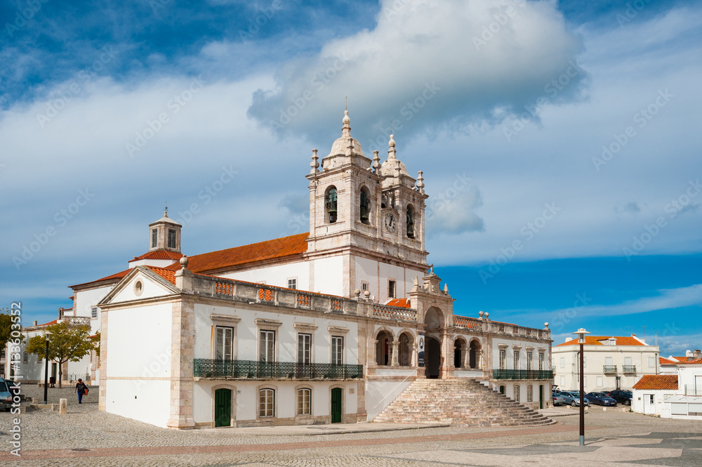 Portugal,Nazareの教会 / Portugal,Nazare のNossa Senhora Nazare 教会