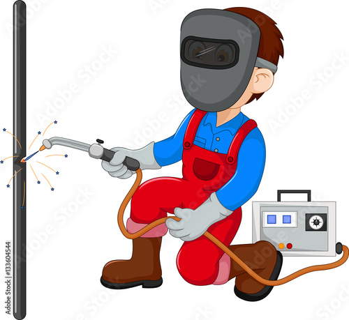cute Welder cartoon