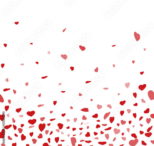 St. Valentine's Day, vector with a red hearts