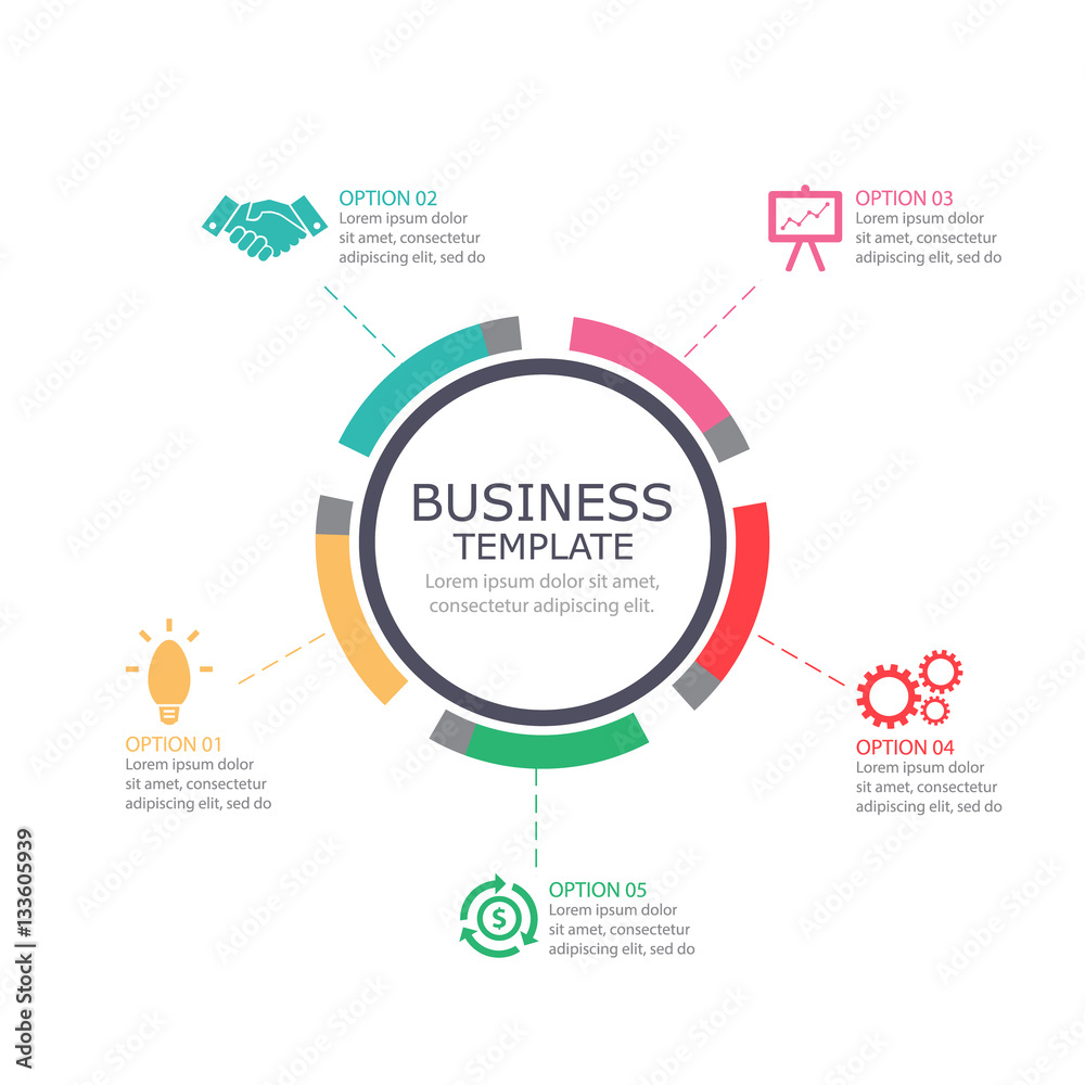 Fototapeta premium business infographic design