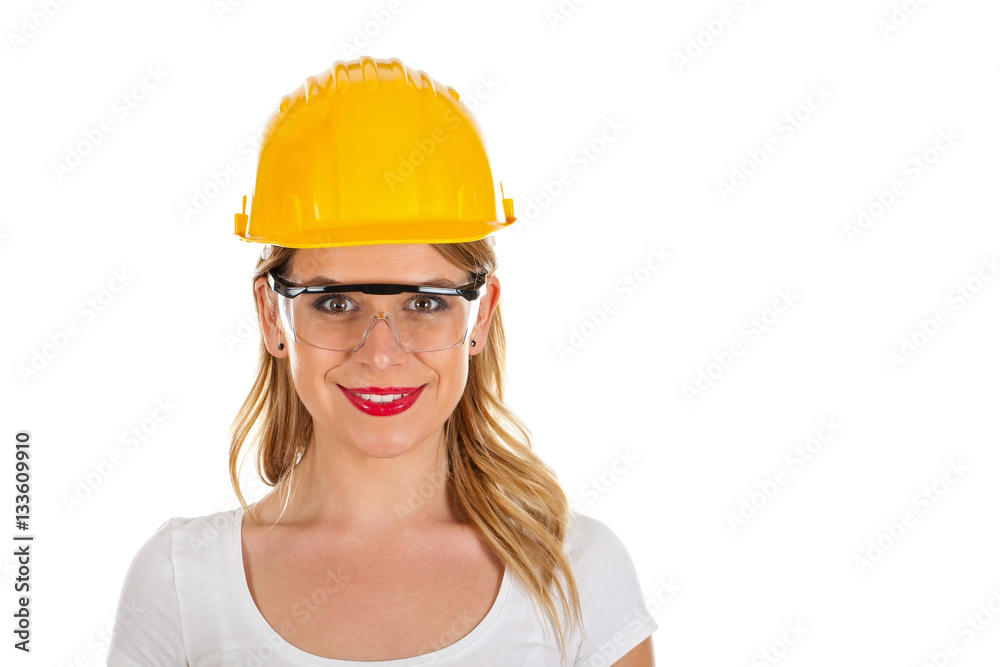 Attractive female engineer