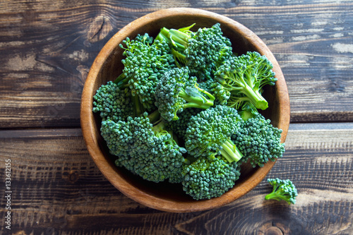 organic raw broccoli