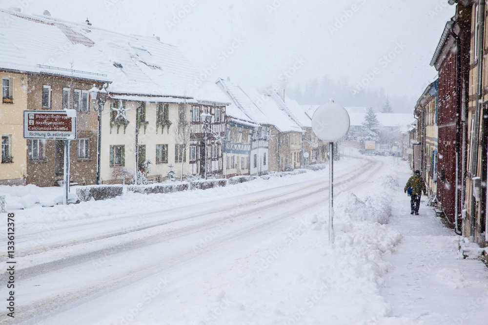 Fototapeta premium Güntersberge im Winter