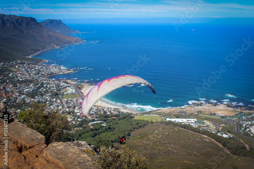 Paragliding over Cape Town, South Africa