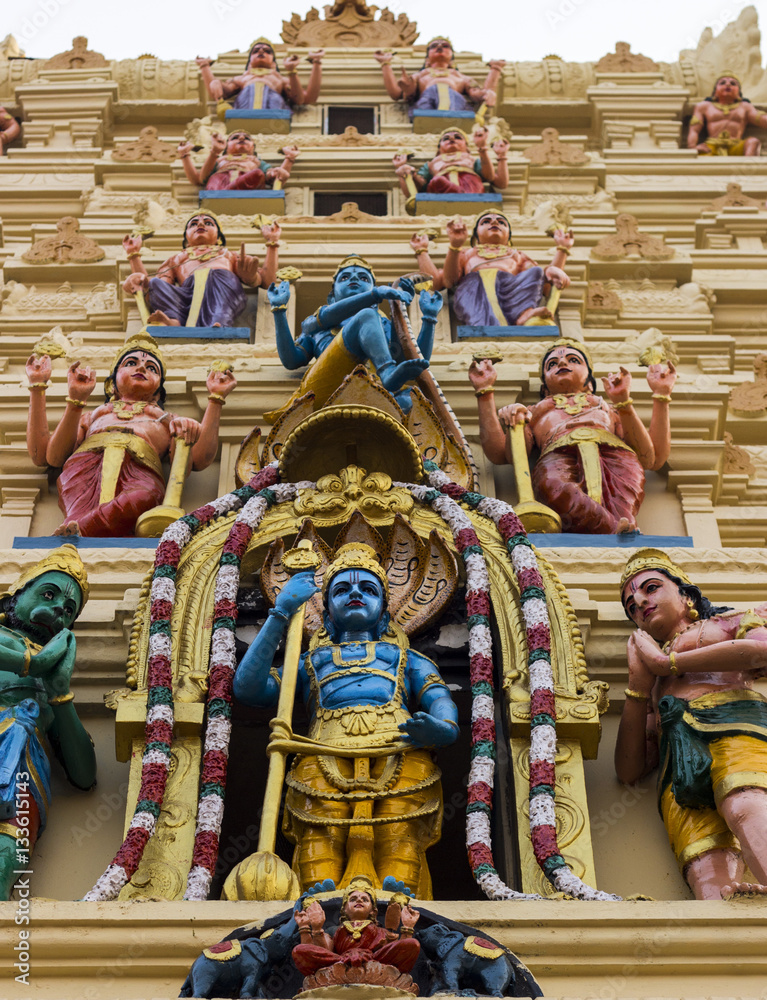 The Hindu God Krishna temple in India