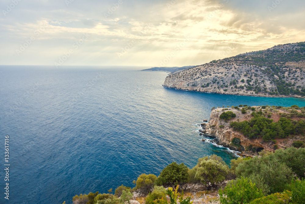 Seaview through the cliffs on the island of Thassos, Greece
Seaview through the cliffs on the island of Thassos, Greece
