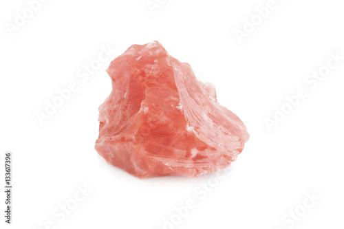 Red obsidian in white background