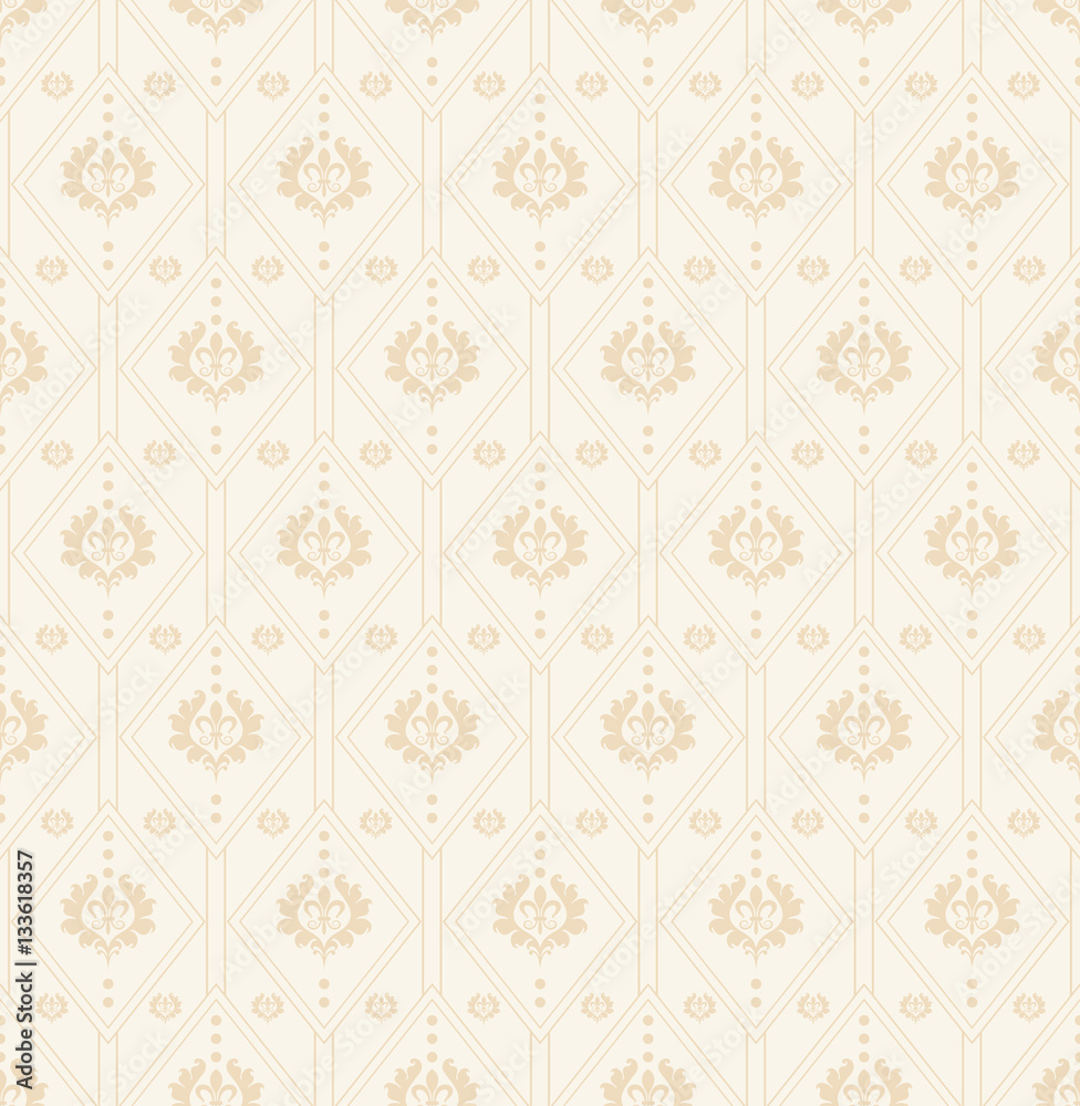 Wallpaper in cream color for design Interior