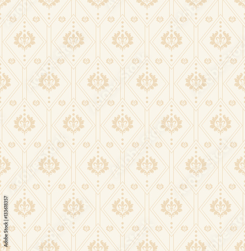 Wallpaper in cream color for design Interior