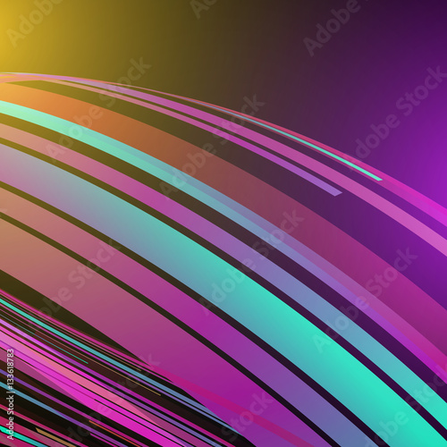 Techno Geometric Vector Curve Modern Science Abstract Background