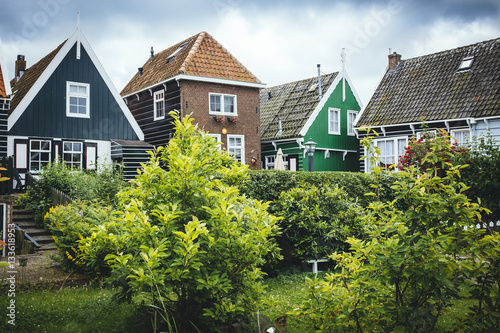 Typical house in Volendam, Netherlands