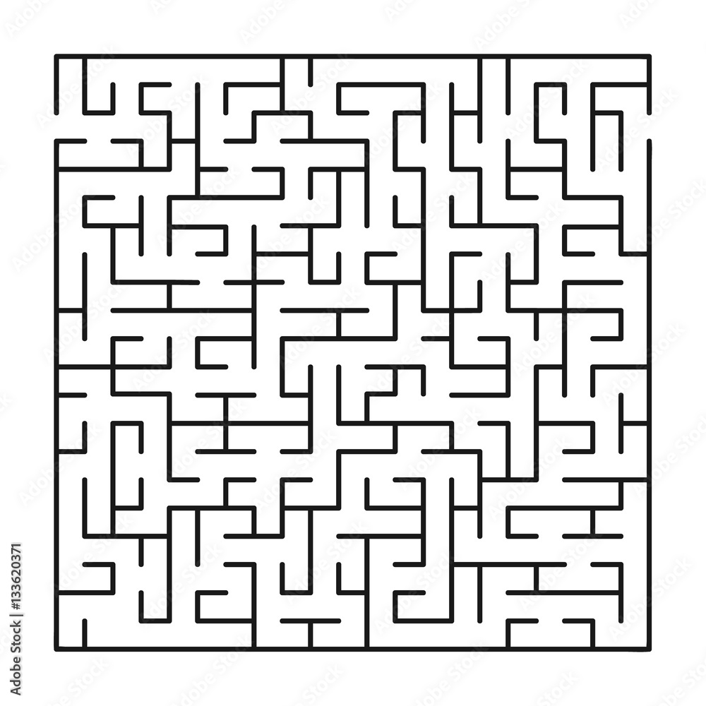 Vector labyrinth 64. Maze / Labyrinth with entry and exit. Vector labyrinth 64. Maze / Labyrinth with entry and exit.