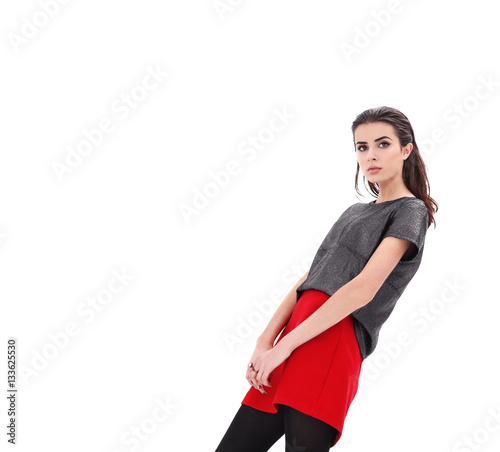 Beautiful woman in fashion ...