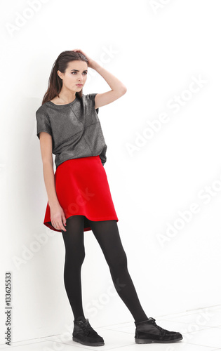 Beautiful woman in fashion ...