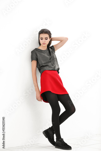 Beautiful woman in fashion ...